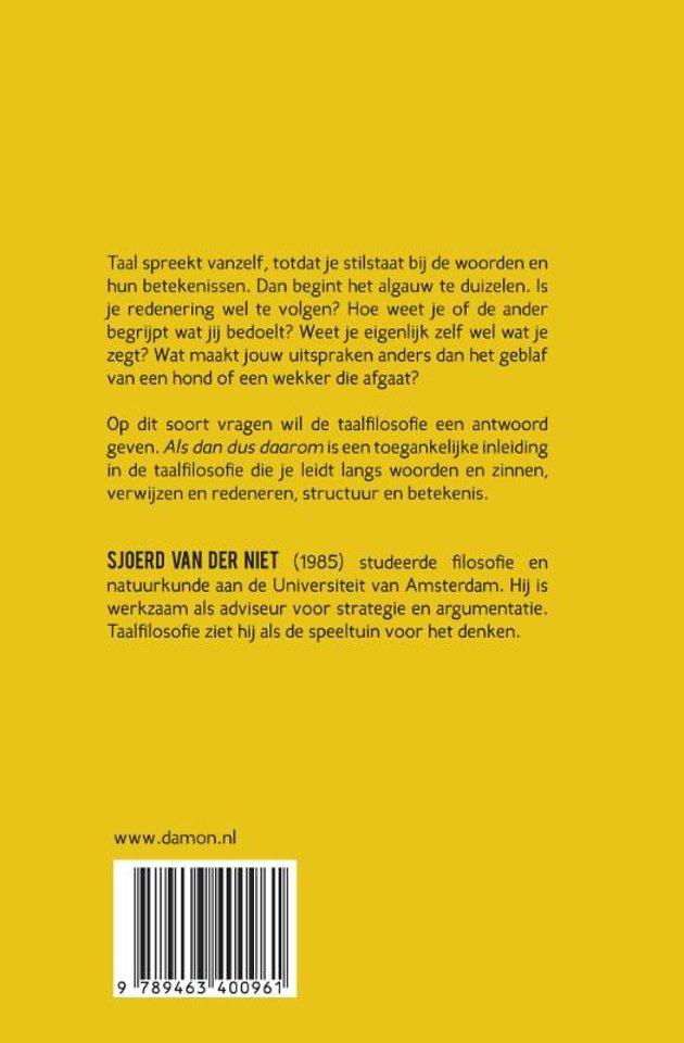 Als dan dus daarom