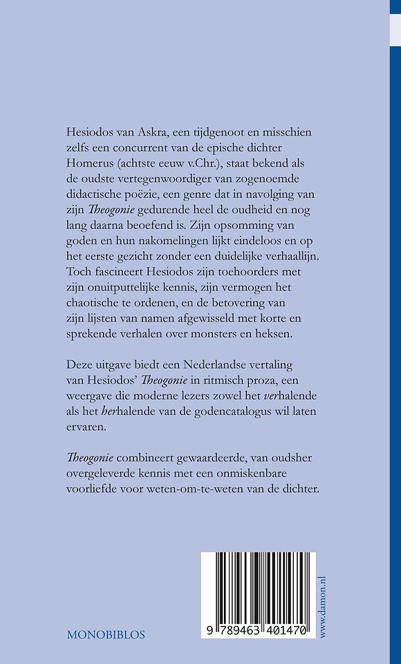 Hesiodos, Alle goden!