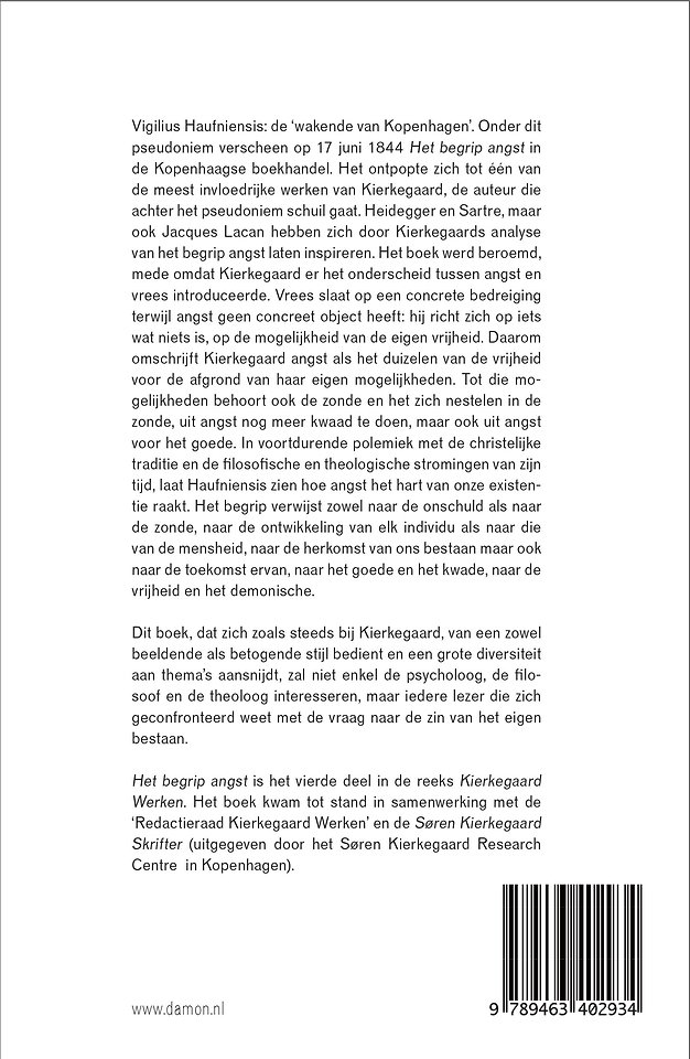 Het begrip angst
