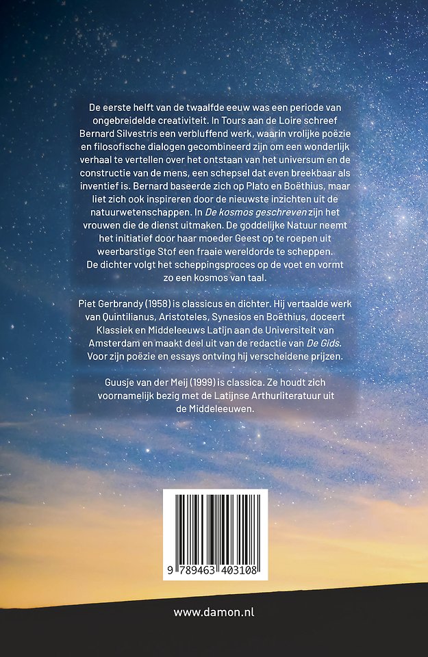 De kosmos geschreven