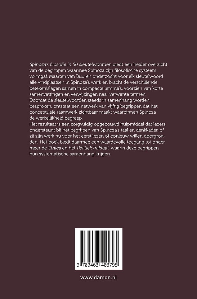 Spinoza’s filosofie in 50 sleutelwoorden