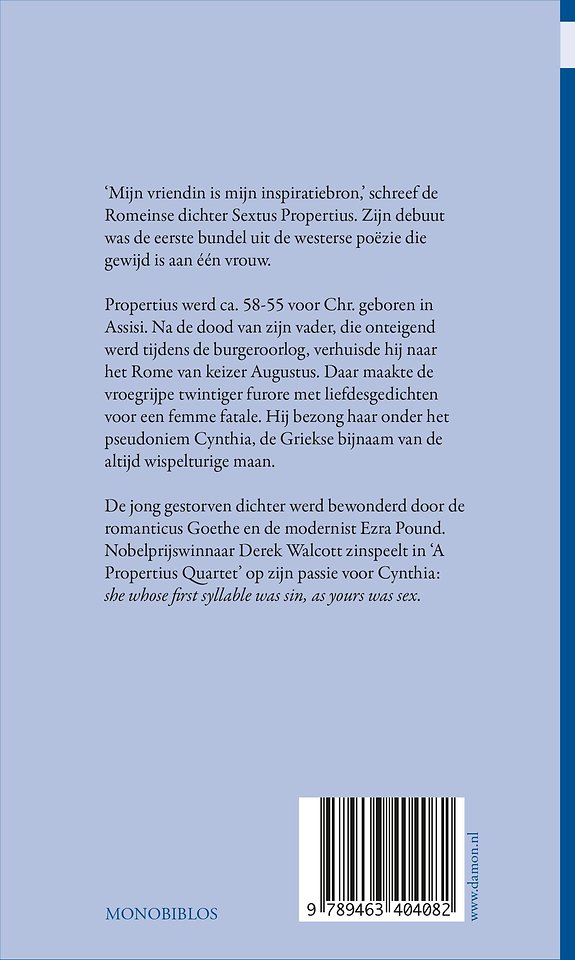 Propertius, Cynthia