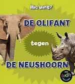 De olifant tegen de neushoorn