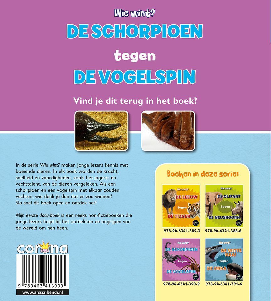 De schorpioen tegen de vogelspin