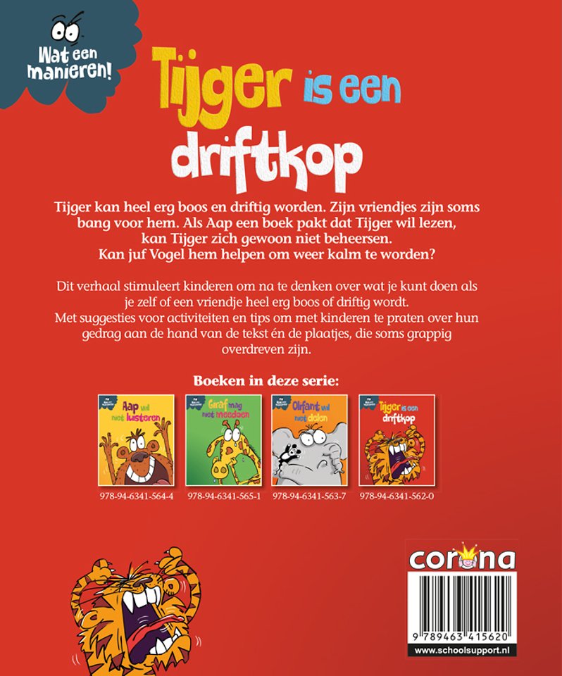 Tijger is een driftkop
