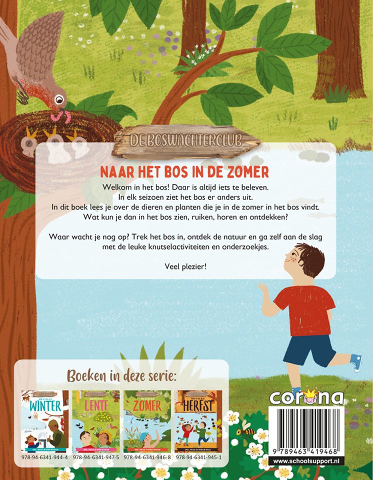 Naar het bos in de zomer