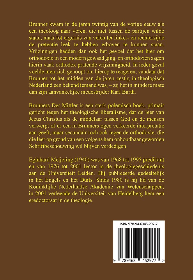 Emil Brunner De Middelaar