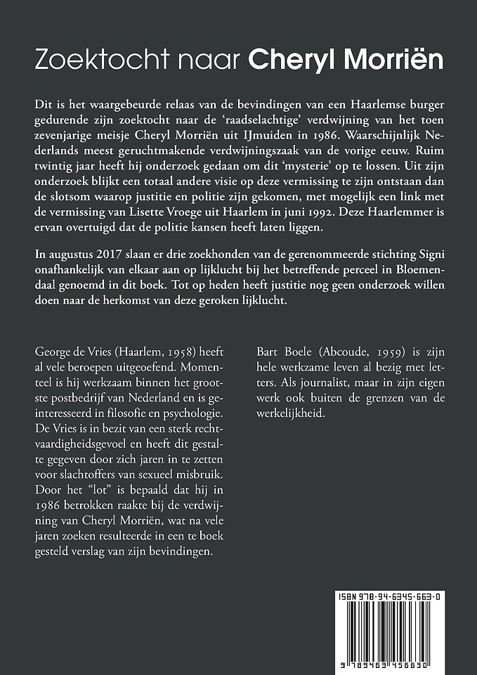 Zoektocht naar Cheryl Morriën