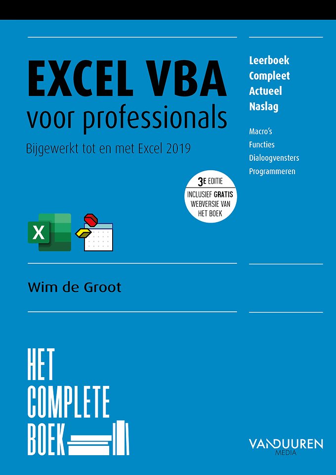Het Complete Boek Excel VBA voor professionals