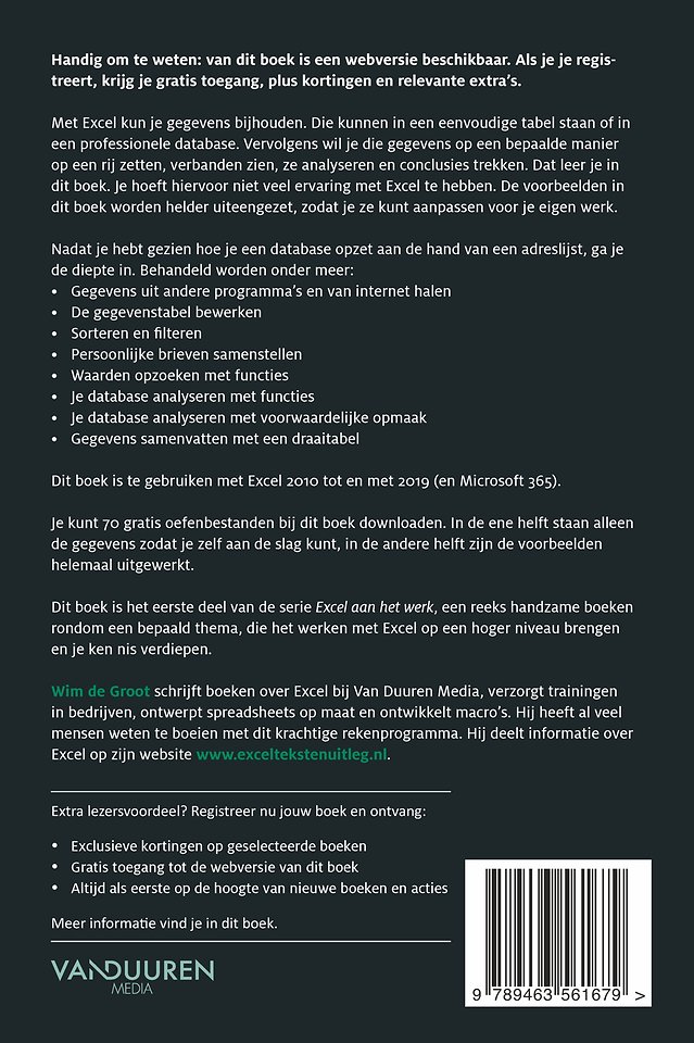 Gegevens verwerken in Excel