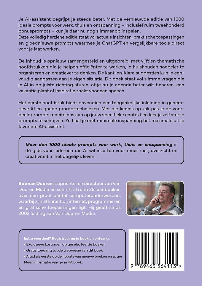 1000 ideale prompts voor werk, thuis en ontspanning