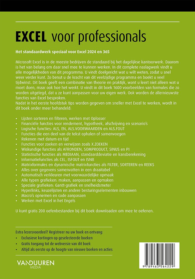 Het Complete Boek Excel voor professionals