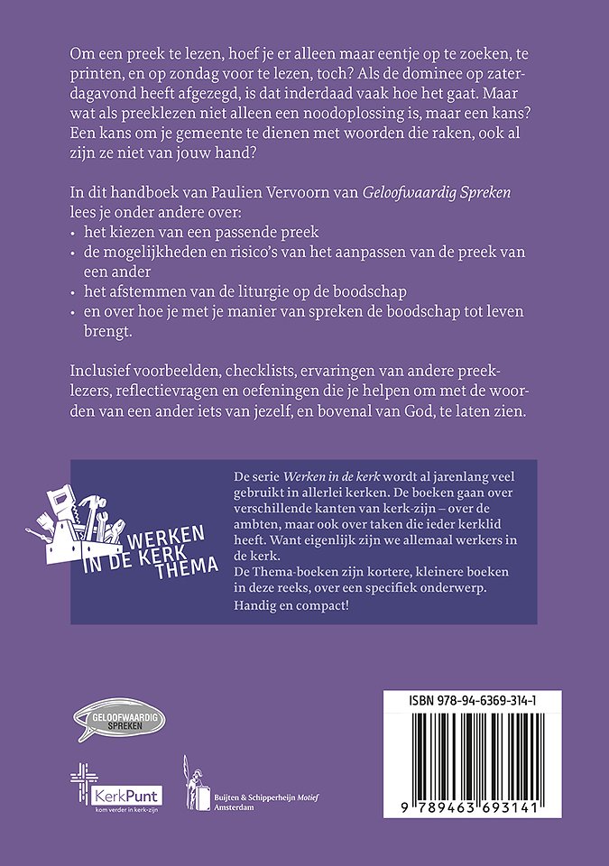 Handboek preeklezers