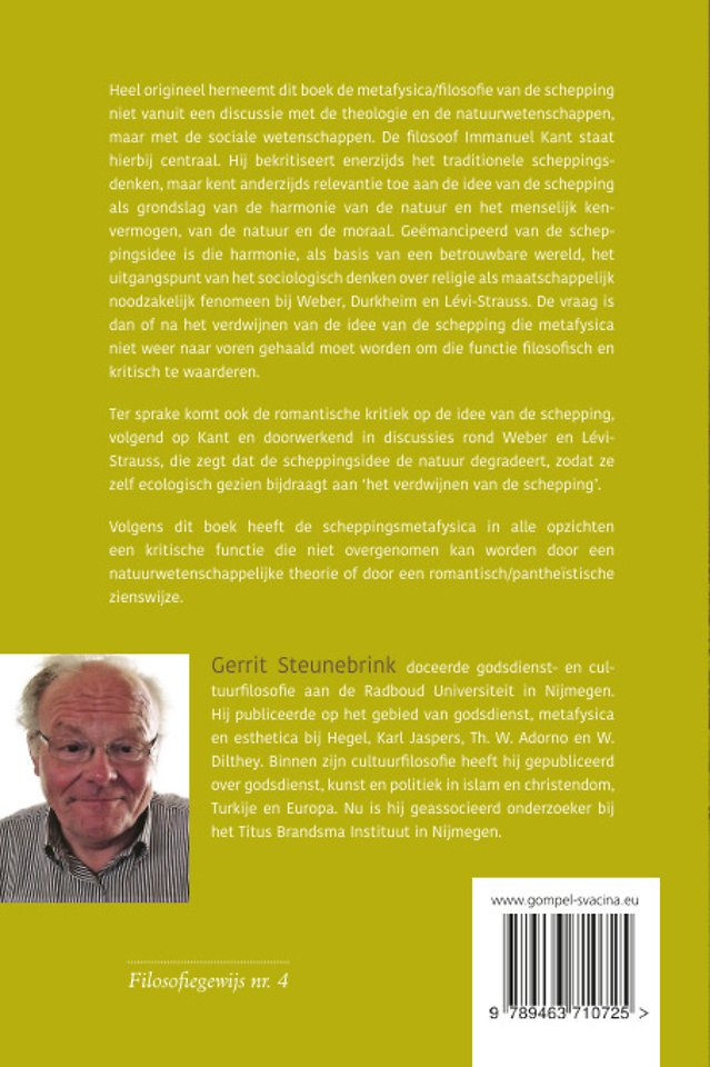 Natuur, cultuur en het verdwijnen van de schepping