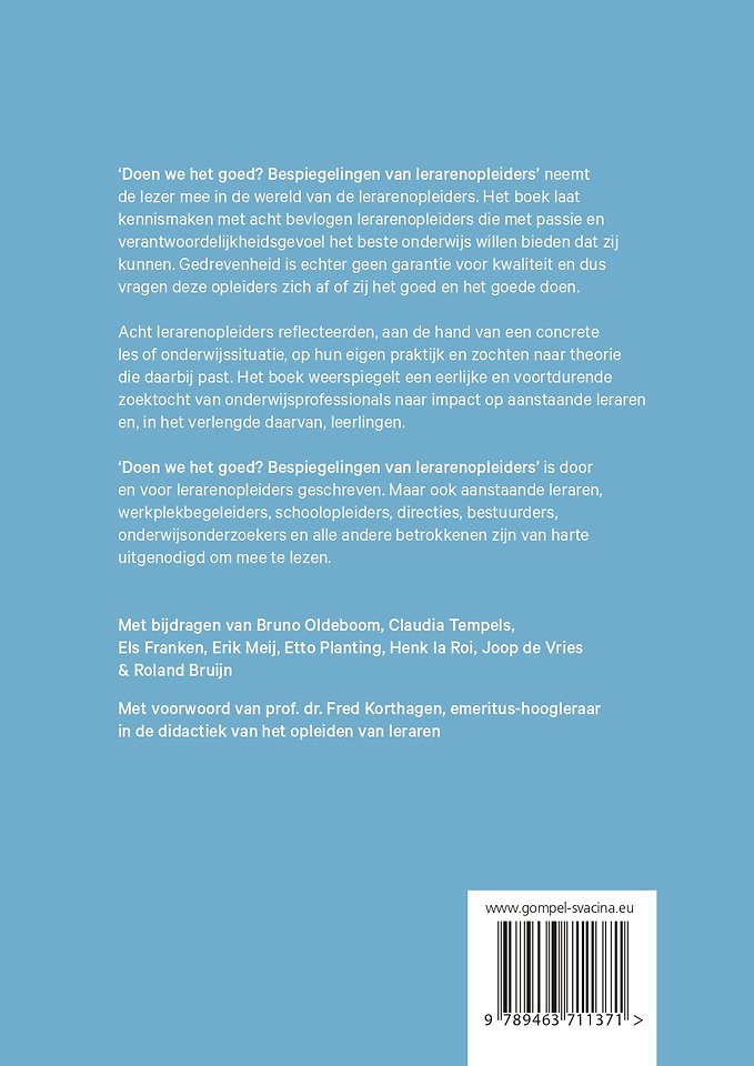 Doen we het goed?