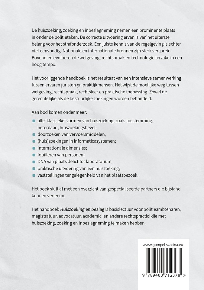 Huiszoeking en beslag