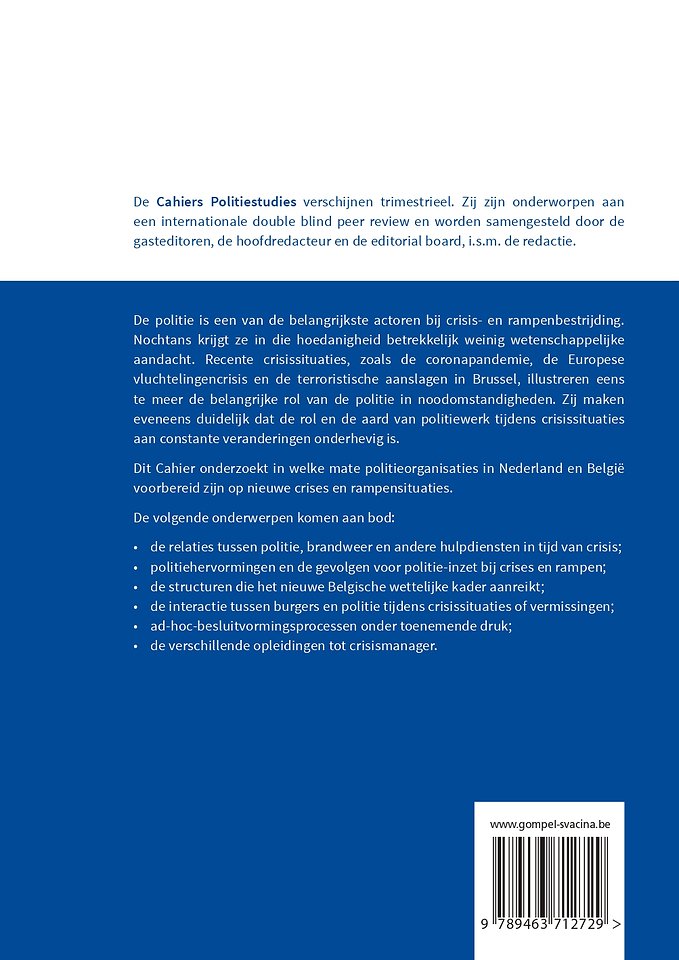 Politie in crisissituaties