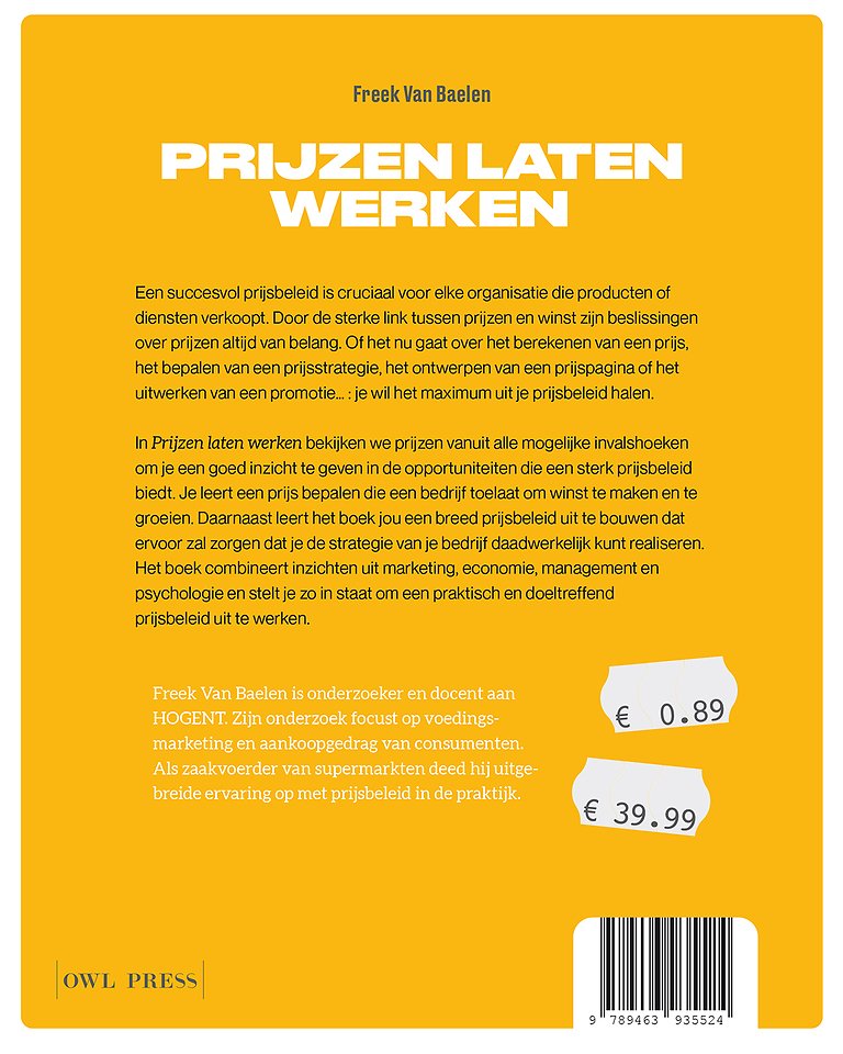Prijzen laten werken