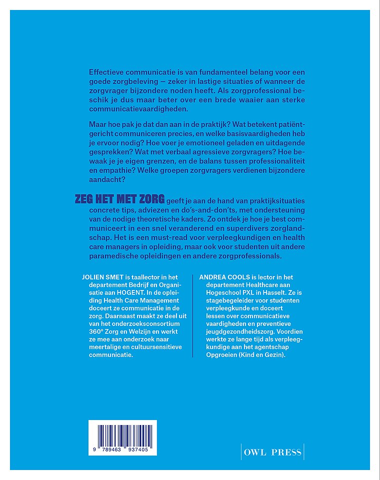 Zeg het met zorg