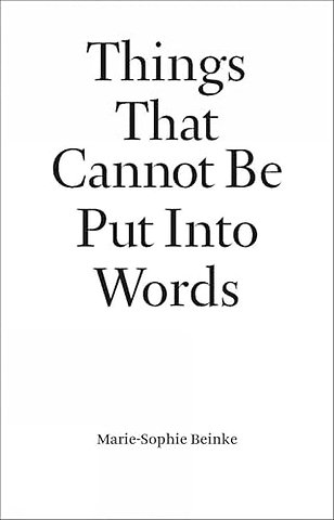 Things That Cannot Be Put Into Words