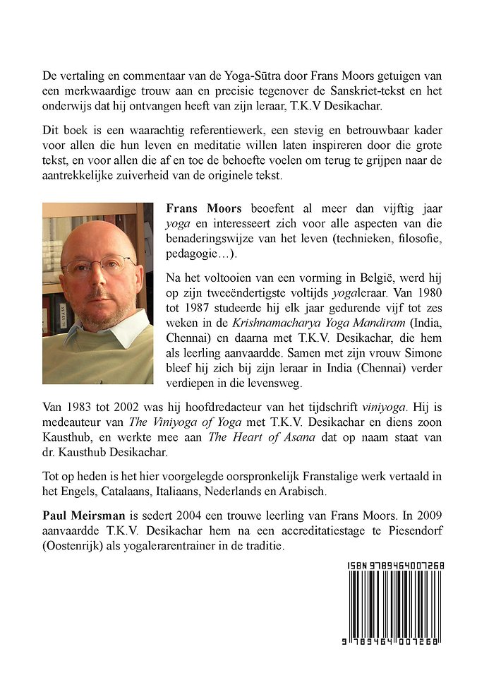 Yoga-Sutra Patanjali vertaling en commentaar Frans Moors