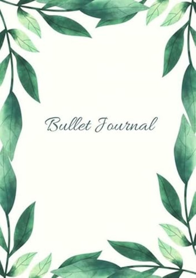 Mijn Bullet Journal |A5 Notebook Botanisch Leaves Bladeren De natuur | Notitieboek Met Dotted Papier Met 120 Pagina's | Prachtig Schrijven