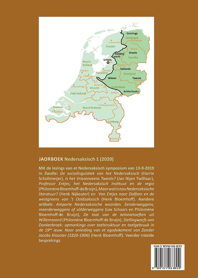Jaorboek Nedersaksisch 1 (2020)