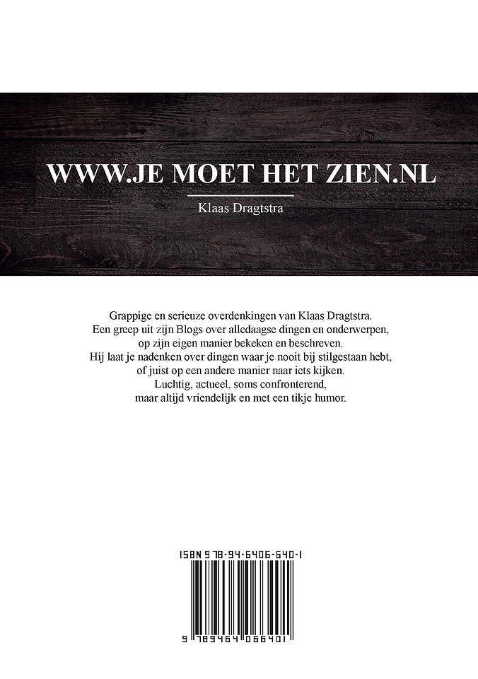 Je moet het zien