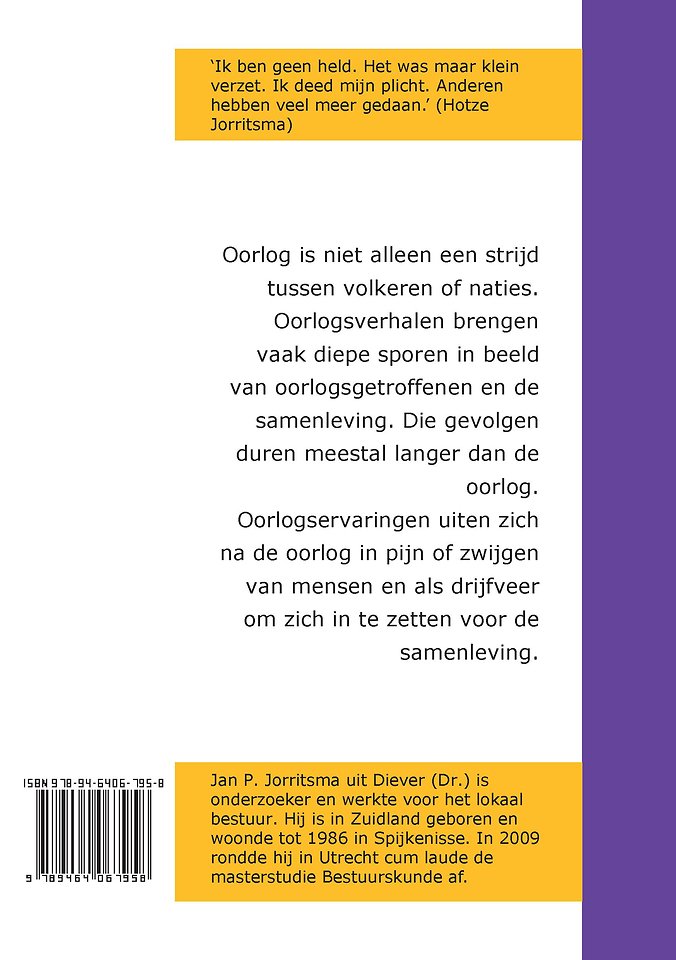 Onder de pet van Hotze Jorritsma