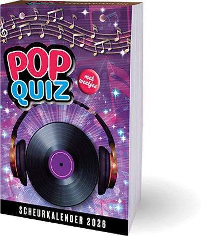 Popquiz met weetjes scheurkalender 2026