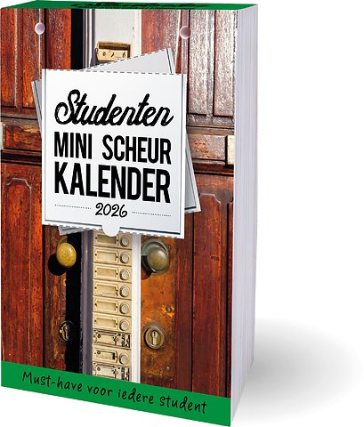 Studenten scheurkalender mini 2026