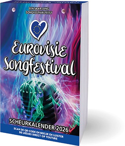 EuroVisie songfestival scheurkalender 2026