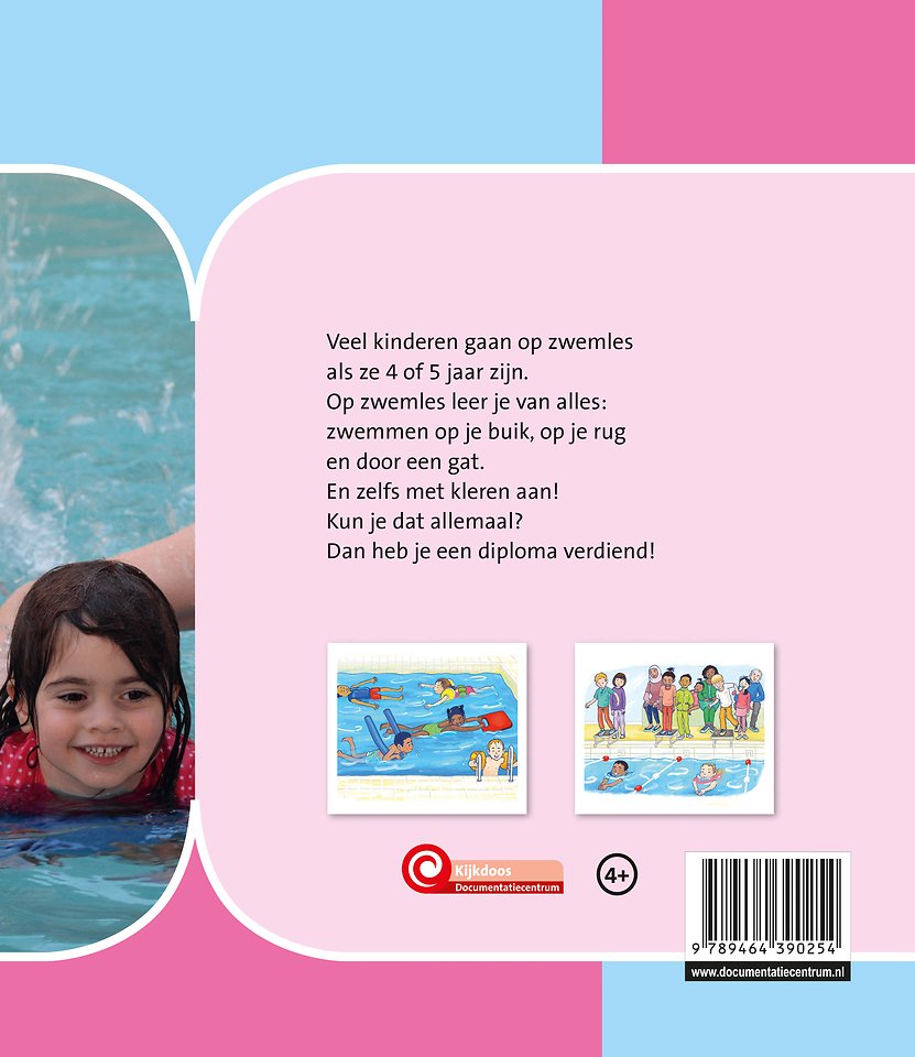 op zwemles