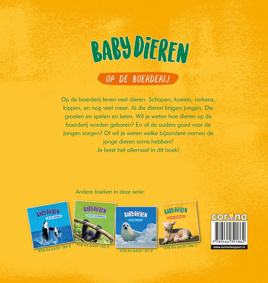 Babydieren op de boerderij