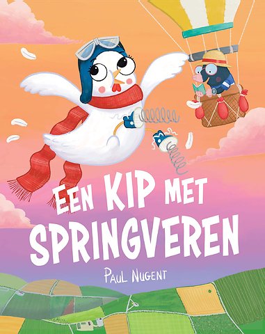 Een kip met springveren
