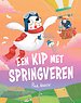 Een kip met springveren