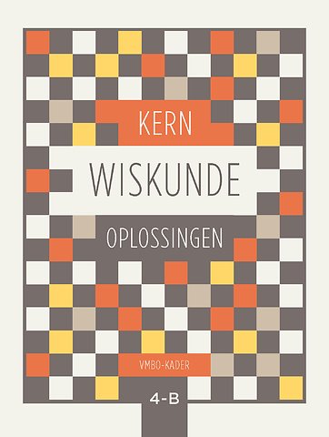 KERN Wiskunde vmbo-kader 4 deel B oplossingenboek
