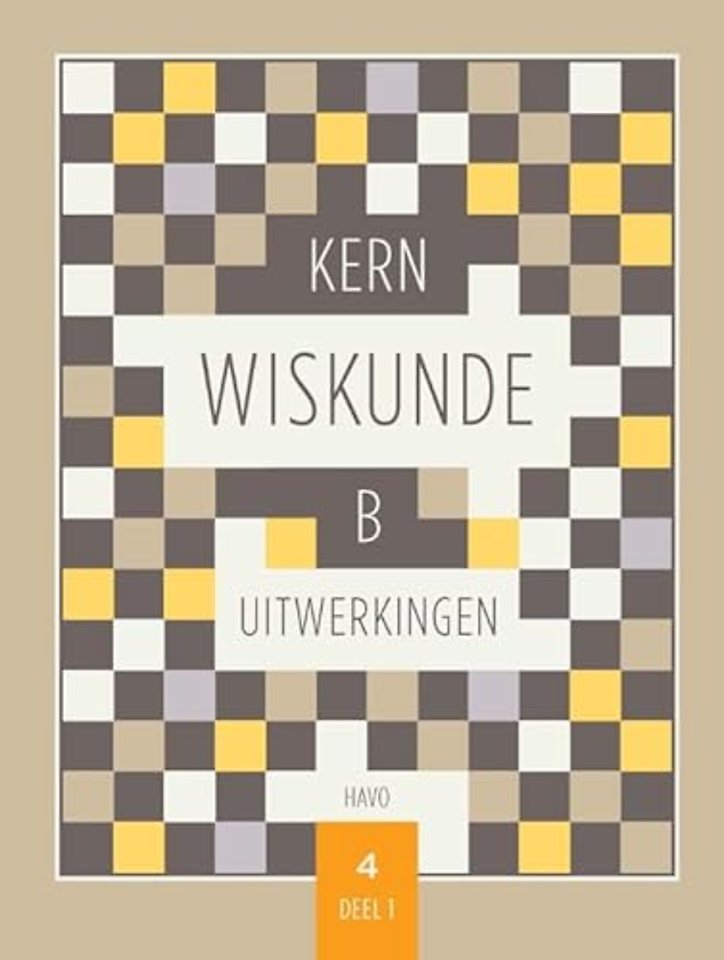 KERN Wiskunde uitwerkingenboek havo 4 wiskunde B deel 1