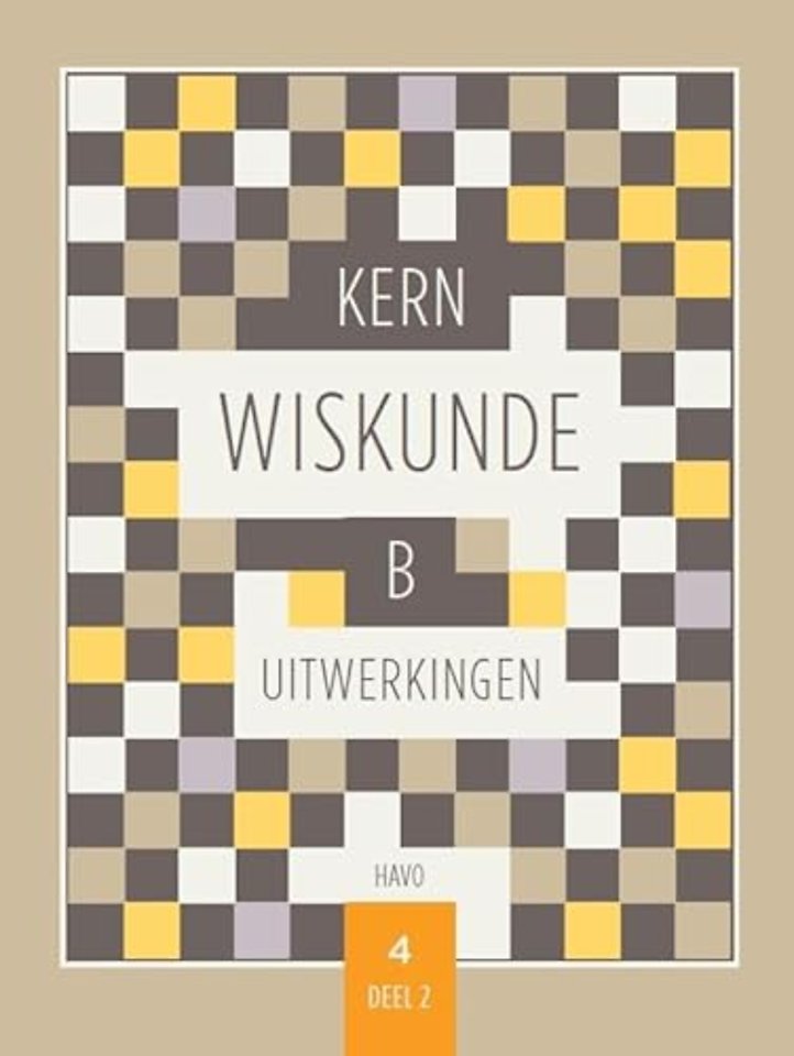 KERN Wiskunde uitwerkingenboek havo 4 wiskunde B deel 2