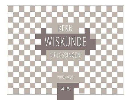 KERN Wiskunde vmbo-basis 4-B oplossingenboek