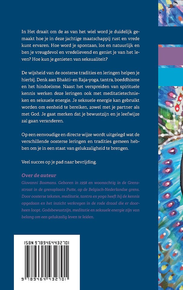 Het draait om de as van het wiel