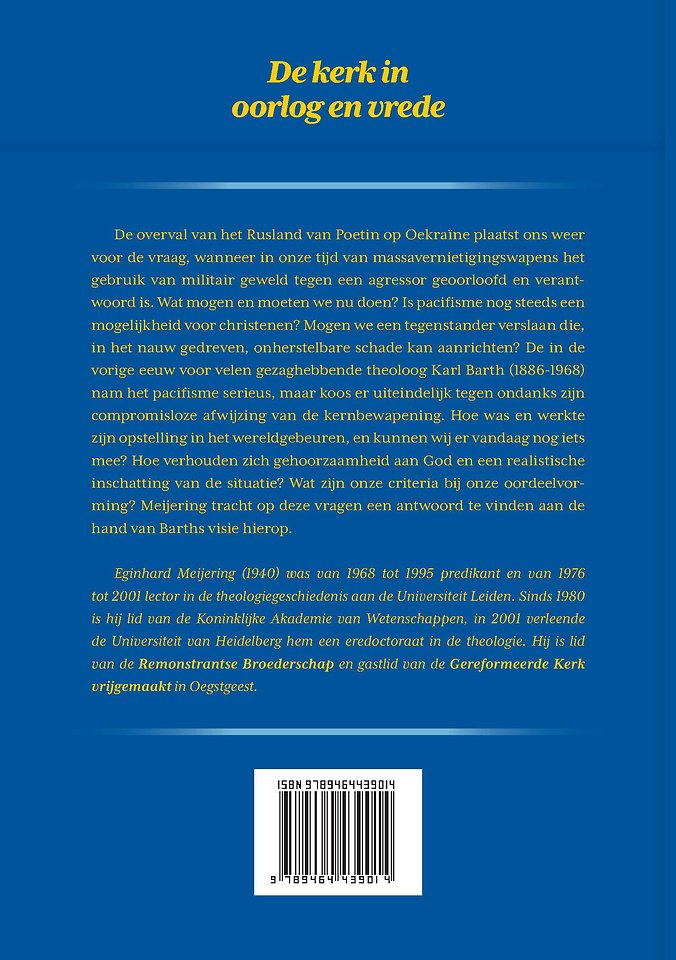 De kerk in oorlog en vrede