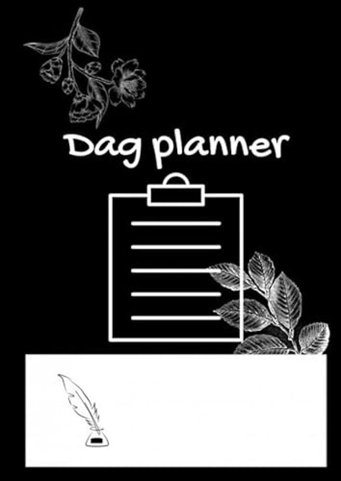Dag planner A4 zwart/wit
