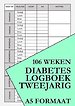 Bloedsuiker Planner en Diabetes Logboek - Tweejarig