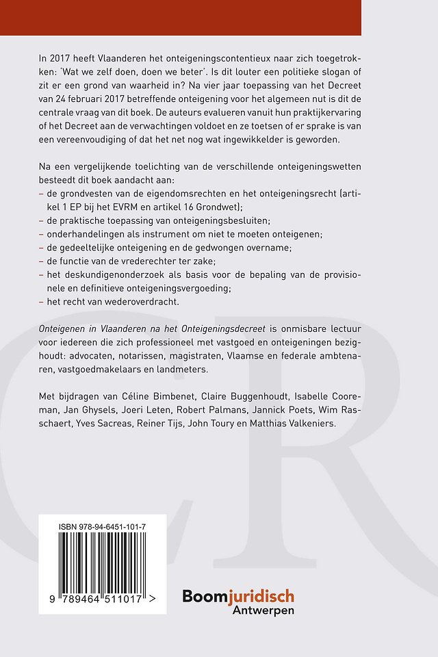 Onteigenen in Vlaanderen na het Onteigeningsdecreet