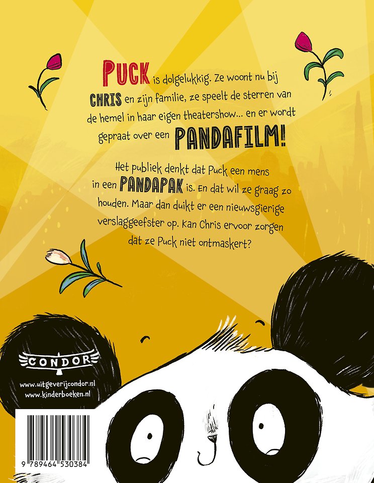 Een panda op het podium