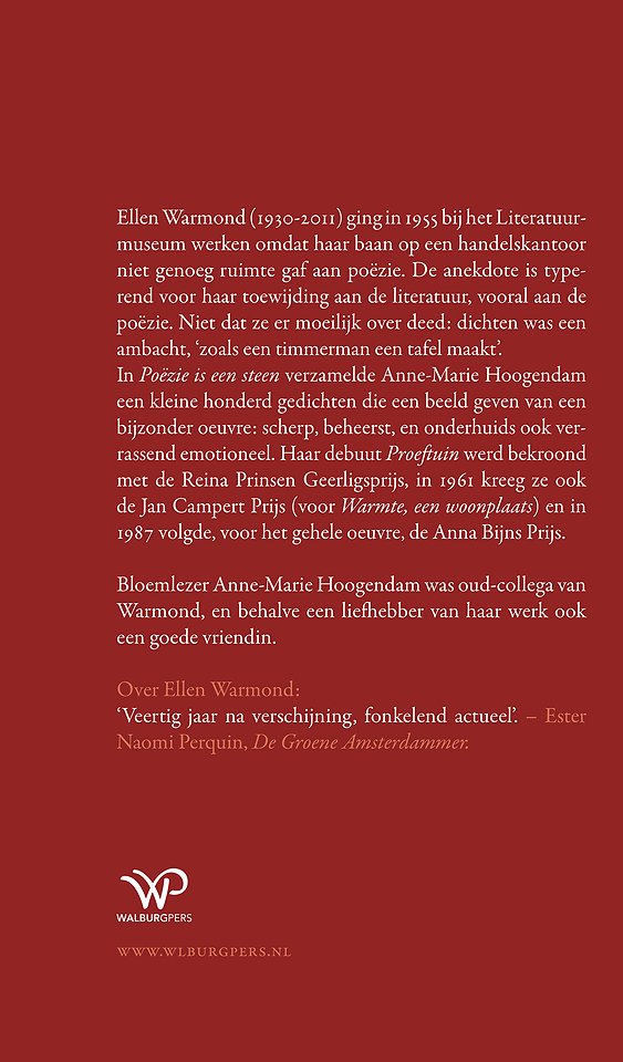 Poëzie is een steen