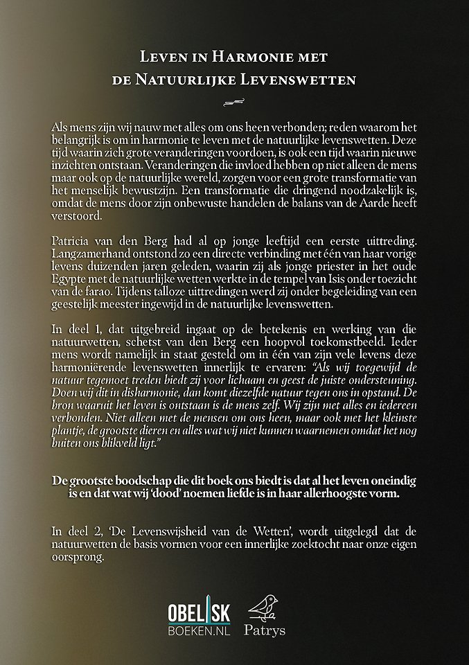 Leven in Harmonie met de Natuurlijke Levenswetten