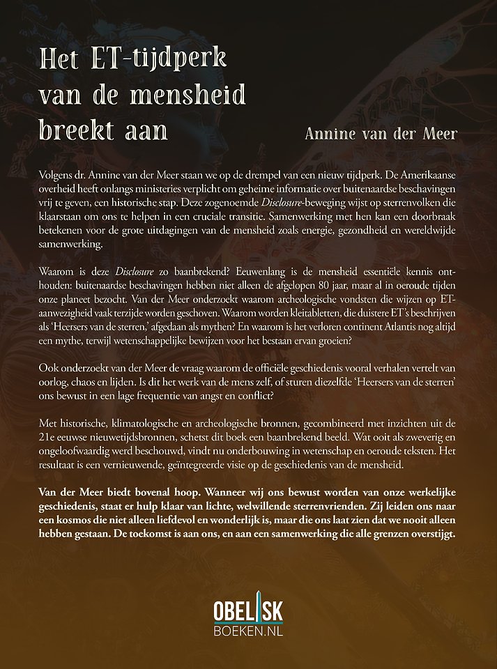 Het ET-tijdperk van de mensheid breekt aan