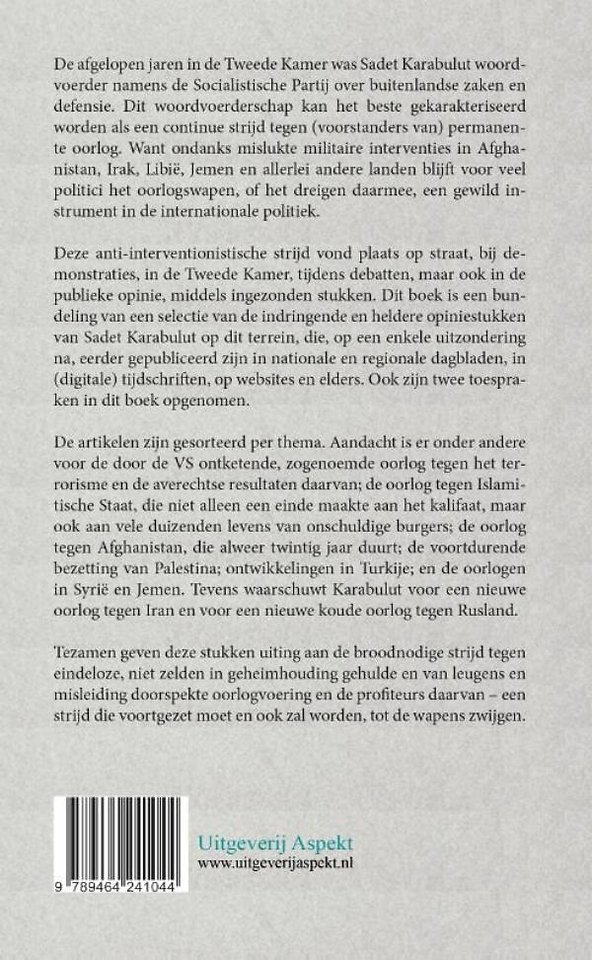 Een pen tegen permanente oorlog